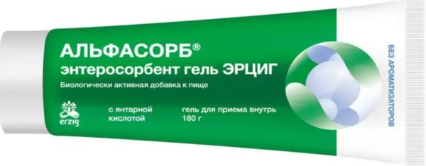 АЛЬФАСОРБ ГЕЛЬ ДЛЯ ПРИЕМА ВНУТРЬ 180 Г №1