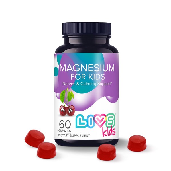LIVS МАГНИЙ ЦИТРАТ ДЛЯ ДЕТЕЙ (MAGNESIUM FOR KIDS) ПАСТИЛКИ ЖЕВАТЕЛЬНЫЕ [ВИШНЯ]  2,2 Г №60