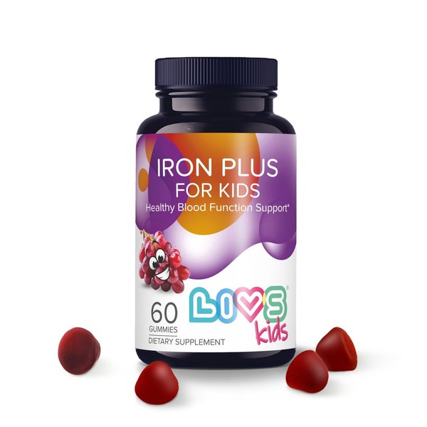 LIVS IRON PLUS КОМПЛЕКС МУЛЬТИВИТАМИНОВ ЖЕЛЕЗО ПЛЮС ДЛЯ ДЕТЕЙ ПАСТИЛКИ ЖЕВАТЕЛЬНЫЕ  2,5 Г №60