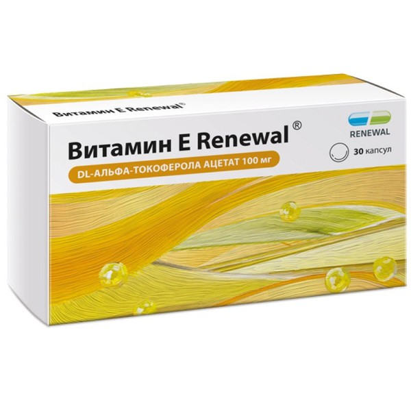 ВИТАМИН Е RENEWAL КАПСУЛЫ 100 МГ 330 МГ №30