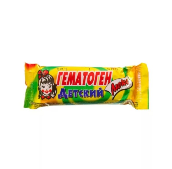 ГЕМАТОГЕН ДЕТСКИЙ ЛЮКС ПЛИТКА  40 Г №1