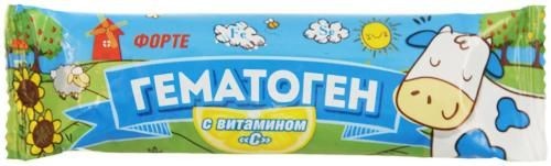 ГЕМАТОГЕН ФОРТЕ С ВИТАМИНОМ С ПЛИТКА  40 Г №1