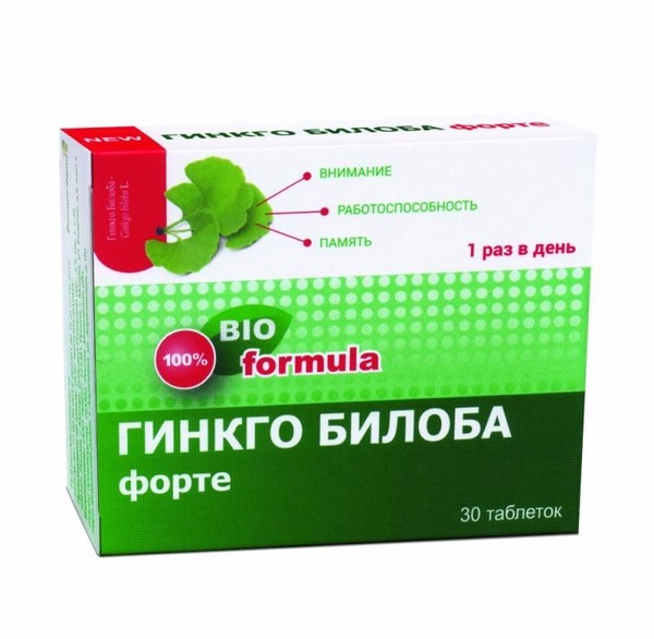 ГИНКГО БИЛОБА ФОРТЕ ТАБЛЕТКИ    №30