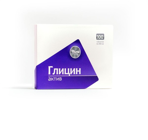 ГЛИЦИН АКТИВ ТАБЛЕТКИ  100 МГ №100