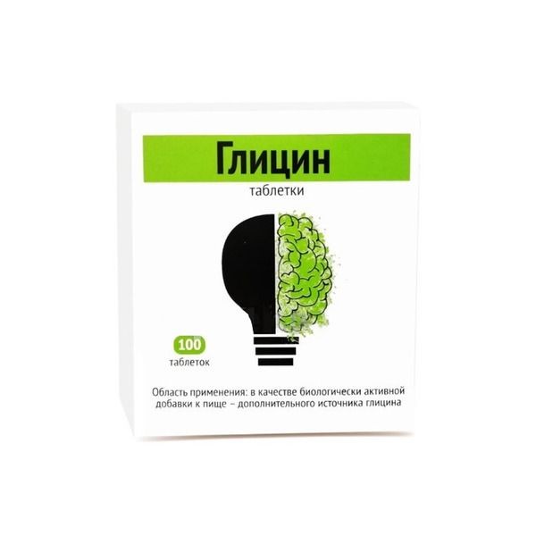 ГЛИЦИН ТАБЛЕТКИ 102 МГ №100