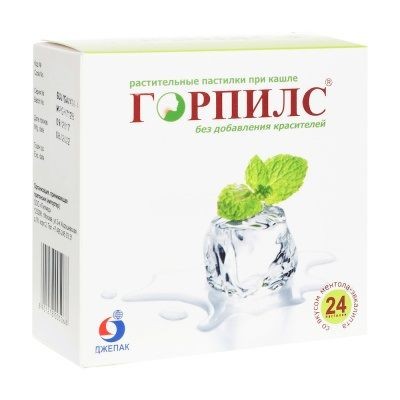ГОРПИЛС РАСТИТЕЛЬНЫЕ ПАСТИЛКИ [МЕНТОЛ-ЭВКАЛИПТ]  2,5 Г №24