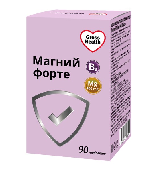 GROSS HERTZ МАГНИЙ ФОРТЕ МАКС ТАБЛЕТКИ  800 МГ №90