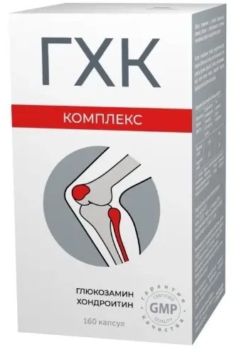 ГХК (ГЛЮКОЗАМИН-ХОНДРОИТИНОВЫЙ КОМПЛЕКС) КАПСУЛЫ 320 МГ   №160
