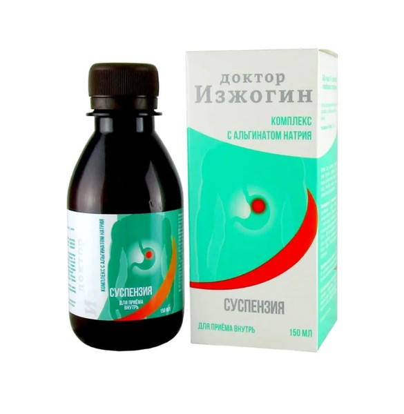 DR.ИЗЖОГИН ГЕЛЕОБРАЗНАЯ СУСПЕНЗИЯ ДЛЯ ПРИЕМА ВНУТРЬ  150 МЛ №1
