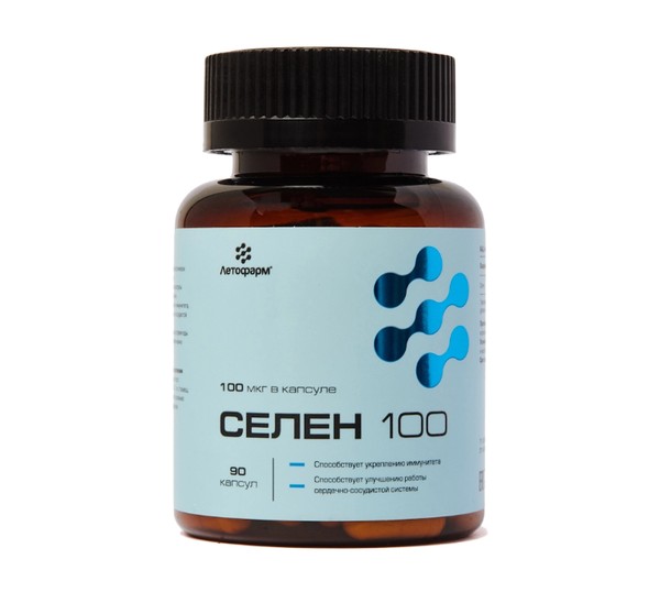 ЛЕТОФАРМ СЕЛЕН 100 КАПСУЛЫ  0,3 Г №90