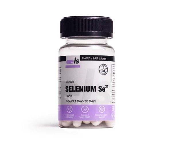 ELS/ENERGY LIFE SPORT СЕЛЕН ФОРТЕ SE34 КАПСУЛЫ  300 МГ №60