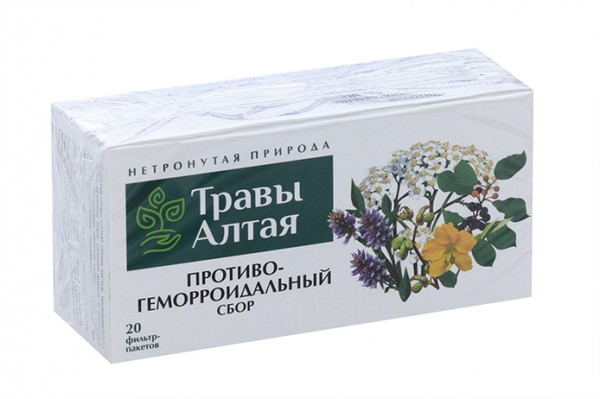 АЛТАЙ ТРАВЫ АЛТАЯ ПРОТИВОГЕМОРРОИДАЛЬНЫЙ СБОР РАСТИТЕЛЬНЫЙ  1,5 Г №20