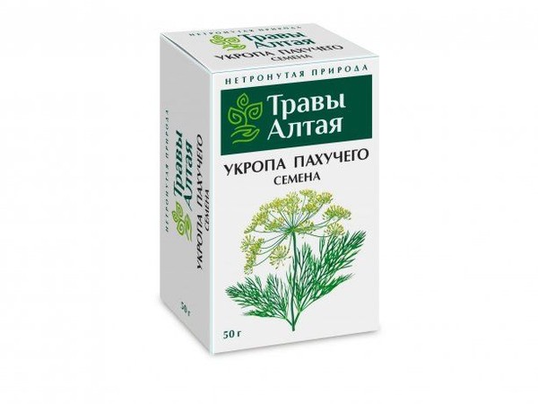 АЛТАЙ ТРАВЫ АЛТАЯ УКРОПА ПАХУЧЕГО СЕМЕНА ФИТОЧАЙ  50 Г №1