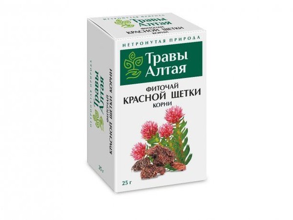 АЛТАЙ ТРАВЫ АЛТАЯ КРАСНАЯ ЩЕТКА КОРНИ ФИТОЧАЙ  25 Г №1