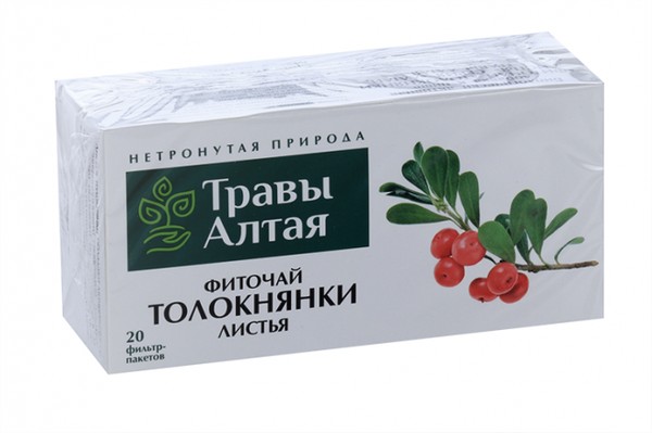 ТРАВЫ АЛТАЯ ТОЛОКНЯНКИ ЛИСТ ЧАЙНЫЙ НАПИТОК  1,5 Г №20