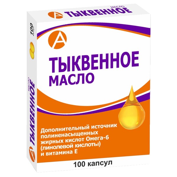 ТЫКВЕННОЕ МАСЛО КАПСУЛЫ 340 МГ   №100