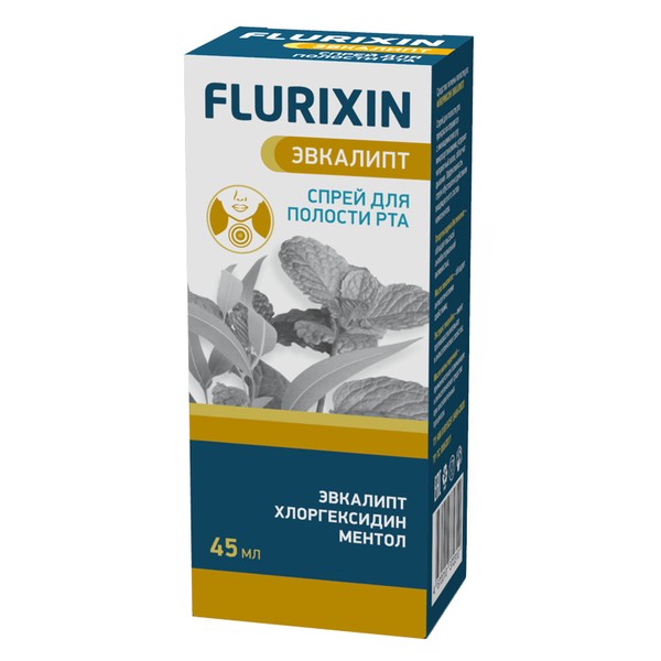 FLURIKSIN/ФЛЮРИКСИН СПРЕЙ Д/ПОЛОСТИ РТА ЭВКАЛИПТ СПРЕЙ ДЛЯ ПОЛОСТИ РТА  45 Г №1