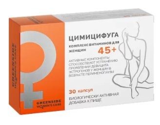 GREEN SIDE ЦИМИЦИФУГА С КОМПЛЕКСОМ ВИТАМИНОВ ДЛЯ ЖЕНЩИН 45+ КАПСУЛЫ  450 МГ №30