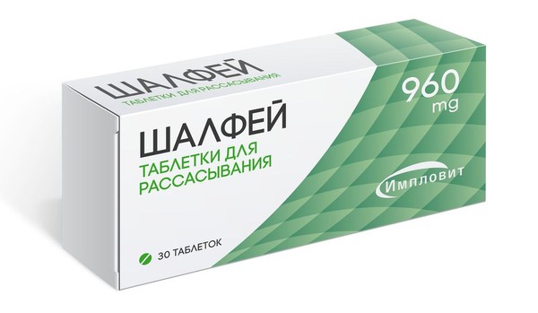 ИМПЛОВИТ ШАЛФЕЙ ТАБЛЕТКИ ДЛЯ РАССАСЫВАНИЯ 0,96 Г №30