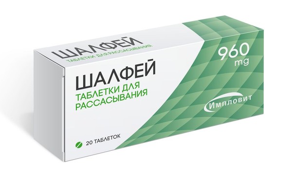 ИМПЛОВИТ ШАЛФЕЙ ТАБЛЕТКИ ДЛЯ РАССАСЫВАНИЯ 0,96 Г №20