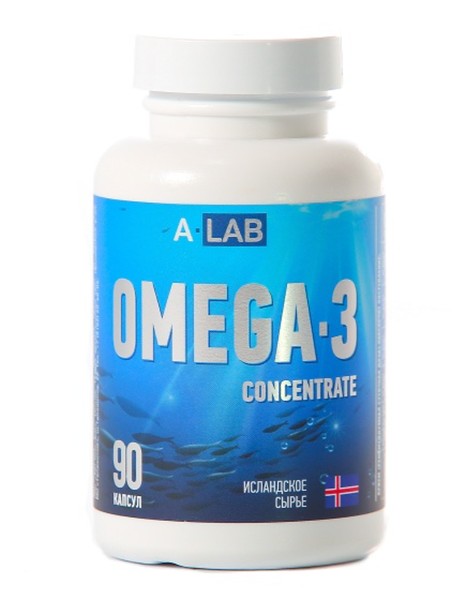 A-LAB OMEGA-3 CONCENTRATE (ОМЕГА-3 ВЫСОКОЙ КОНЦЕНТРАЦИИ) КАПСУЛЫ    №90