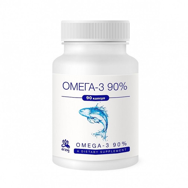 ERZIG ОМЕГА-3 90% КАПСУЛЫ ЖЕЛАТИНОВЫЕ  1400 МГ №60