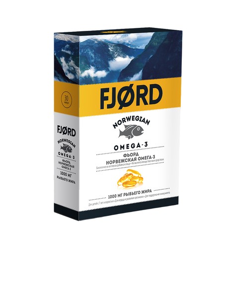 FJORD/ФЬОРД ОМЕГА-3 НОРВЕЖСКАЯ КАПСУЛЫ    №30