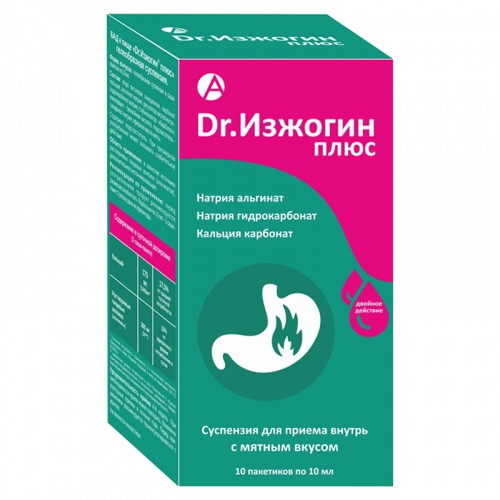 DR.ИЗЖОГИН ПЛЮС ГЕЛЕОБРАЗНАЯ СУСПЕНЗИЯ ДЛЯ ПРИЕМА ВНУТРЬ  10 МЛ №10