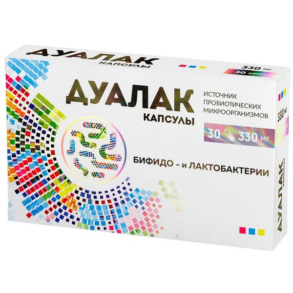 ДУАЛАК КАПСУЛЫ  330 МГ №30
