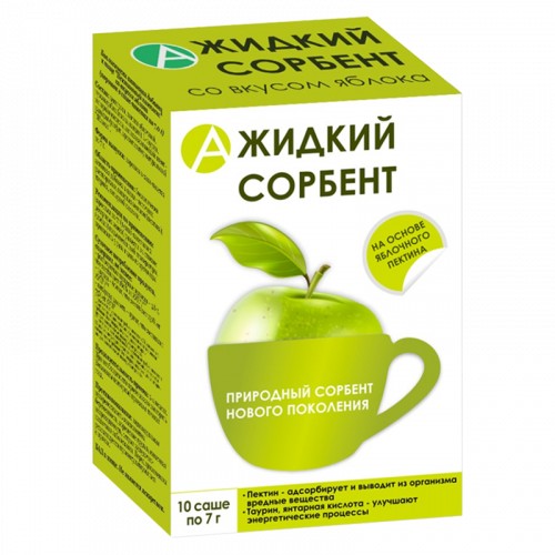 ТМА (АПРЕЛЬ) ЖИДКИЙ СОРБЕНТ ПОРОШОК ДЛЯ ПРИГОТОВЛЕНИЯ РАСТВОРА ДЛЯ ПРИЕМА ВНУТРЬ [ЯБЛОЧНЫЙ]  7 Г №10