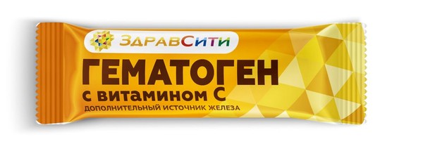 ЗДРАВСИТИ ГЕМАТОГЕН С ВИТАМИНОМ С ПЛИТКА  40 Г №1