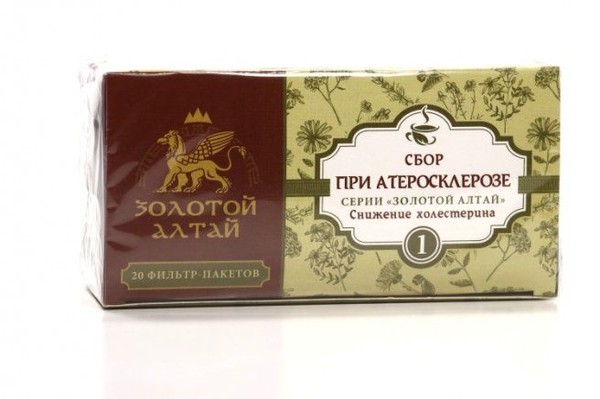 ФР-ЗОЛОТОЙ АЛТАЙ СБОР №1 ПРИ АТЕРОСКЛЕРОЗЕ СНИЖЕНИЕ ХОЛЕСТЕРИНА ФИТОСБОР  1,5 Г №20