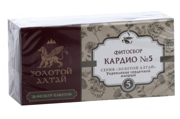 ФР-ЗОЛОТОЙ АЛТАЙ СБОР №5 КАРДИО УКРЕПЛЕНИЕ СЕРДЕЧНОЙ МЫШЦЫ ФИТОСБОР  1,5 Г №20