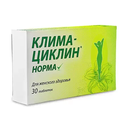 КЛИМАЦИКЛИН НОРМА КОМПЛЕКС ИЗОФЛАВОНОВ СОИ И ВИТЕКСА СВЯЩЕННОГО ТАБЛЕТКИ  1600 МГ №30
