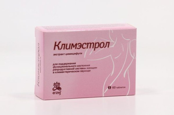 ERZIG КЛИМЭСТРОЛ ЭКСТРАКТ ЦИМИЦИФУГИ ТАБЛЕТКИ  230 МГ №60