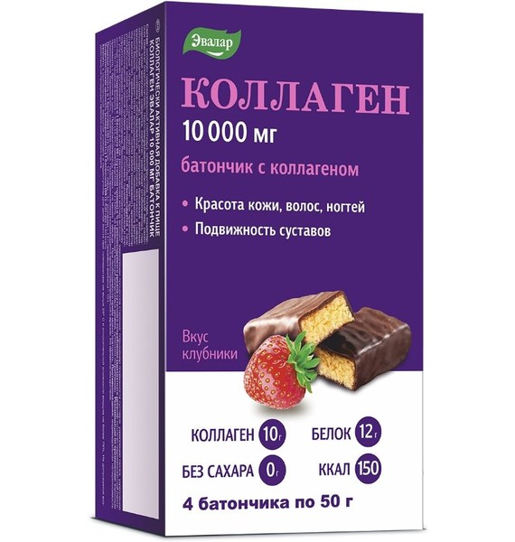 ЭВАЛАР КОЛЛАГЕН 10000 МГ БАТОНЧИК  50 Г №4