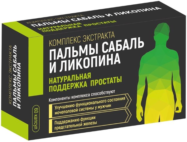 ВТФ КОМПЛЕКС ЭКСТРАКТА ПАЛЬМЫ САБАЛЬ И ЛИКОПИНА КАПСУЛЫ  480 МГ №60