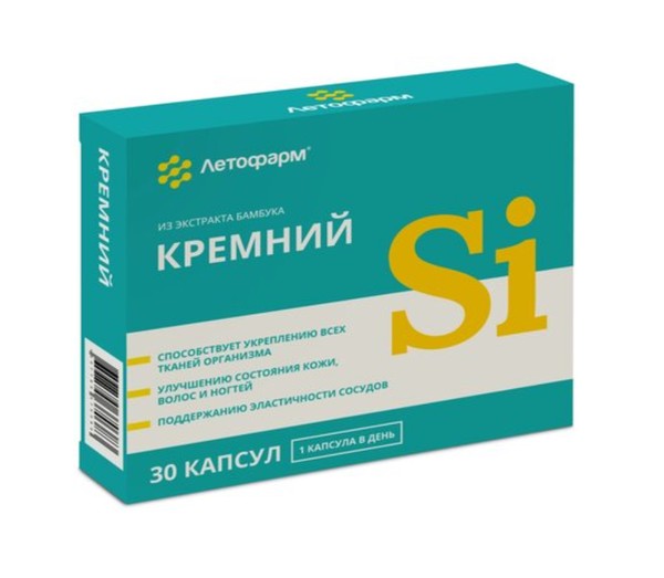 ЛЕТОФАРМ КРЕМНИЙ КАПСУЛЫ 430 МГ №30