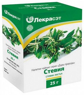 СТЕВИИ ЛИСТЬЯ СЫРЬЕ РАСТИТЕЛЬНОЕ ИЗМЕЛЬЧЕННОЕ 25 Г №1
