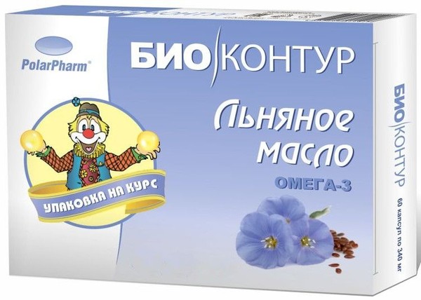 ЛЬНЯНОЕ МАСЛО КАПСУЛЫ    №30