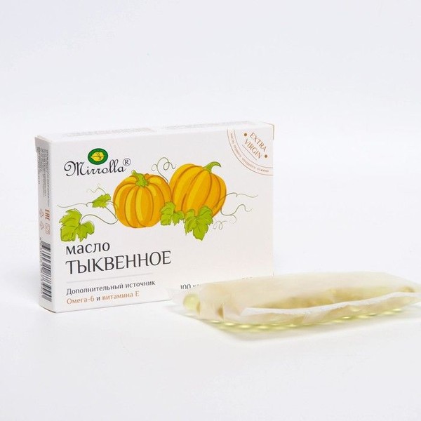 МИРРОЛЛА МАСЛО ТЫКВЕННОЕ КАПСУЛЫ  330 МГ №100