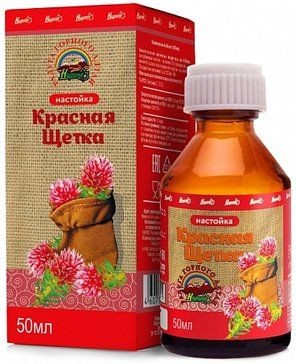 КРАСНАЯ ЩЕТКА РАДУГА ГОРНОГО АЛТАЯ НАСТОЙКА  50 МЛ №1