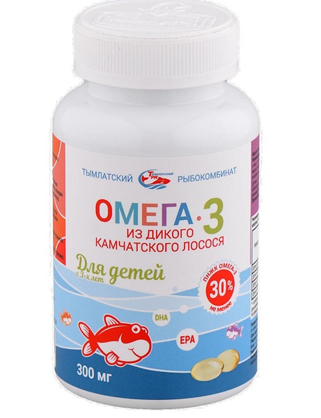 SALMONICA ОМЕГА-3 ИЗ ДИКОГО КАМЧАТСКОГО ЛОСОСЯ ДЕТСКИЙ КАПСУЛЫ  300 МГ №250