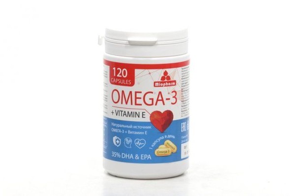 MIOPHARM/МИОФАРМ ОМЕГА-3 КАПСУЛЫ  1000 МГ №120