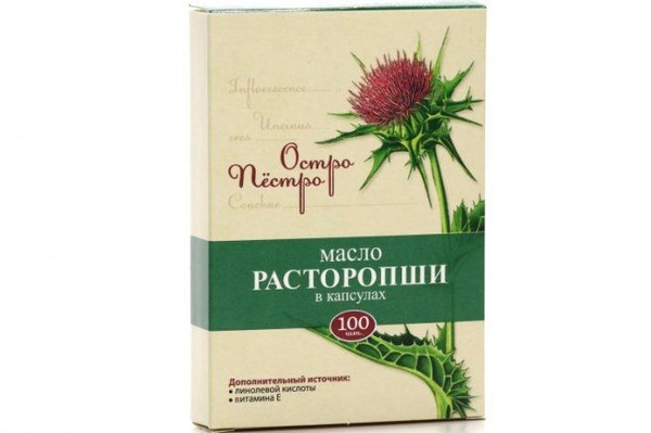 ОСТРО ПЕСТРО РАСТОРОПШИ МАСЛО КАПСУЛЫ  300 МГ №100