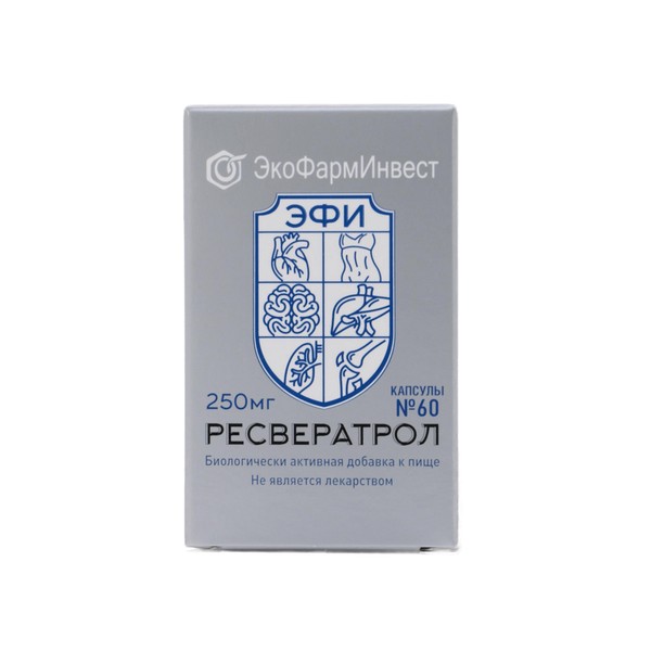 Ресвератрол капсулы 250 мг №60
