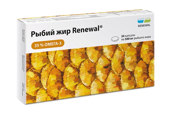РЫБИЙ ЖИР RENEWAL КАПСУЛЫ 500 МГ 700 МГ №24
