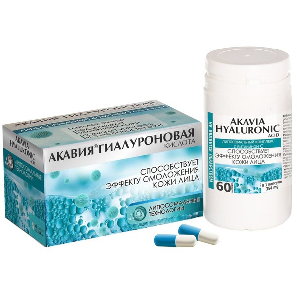 AKAVIA ГИАЛУРОНОВАЯ КИСЛОТА КАПСУЛЫ 354 МГ №60