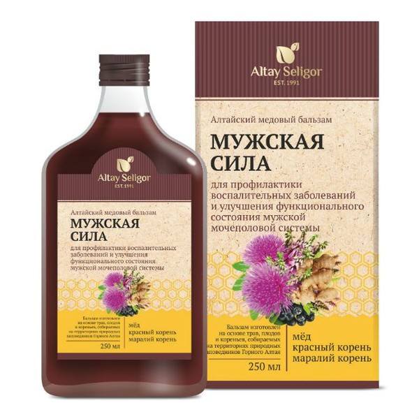 АЛТАЙ СЕЛИГОР АЛТАЙСКИЙ МЕДОВЫЙ МУЖСКАЯ СИЛА БАЛЬЗАМ ДЛЯ ПРИЕМА ВНУТРЬ 250 МЛ №1