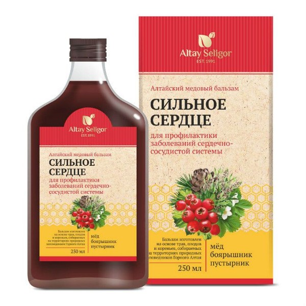 АЛТАЙ СЕЛИГОР АЛТАЙСКИЙ МЕДОВЫЙ БАЛЬЗАМ СИЛЬНОЕ СЕРДЦЕ БАЛЬЗАМ ДЛЯ ПРИЕМА ВНУТРЬ  250 МЛ №1